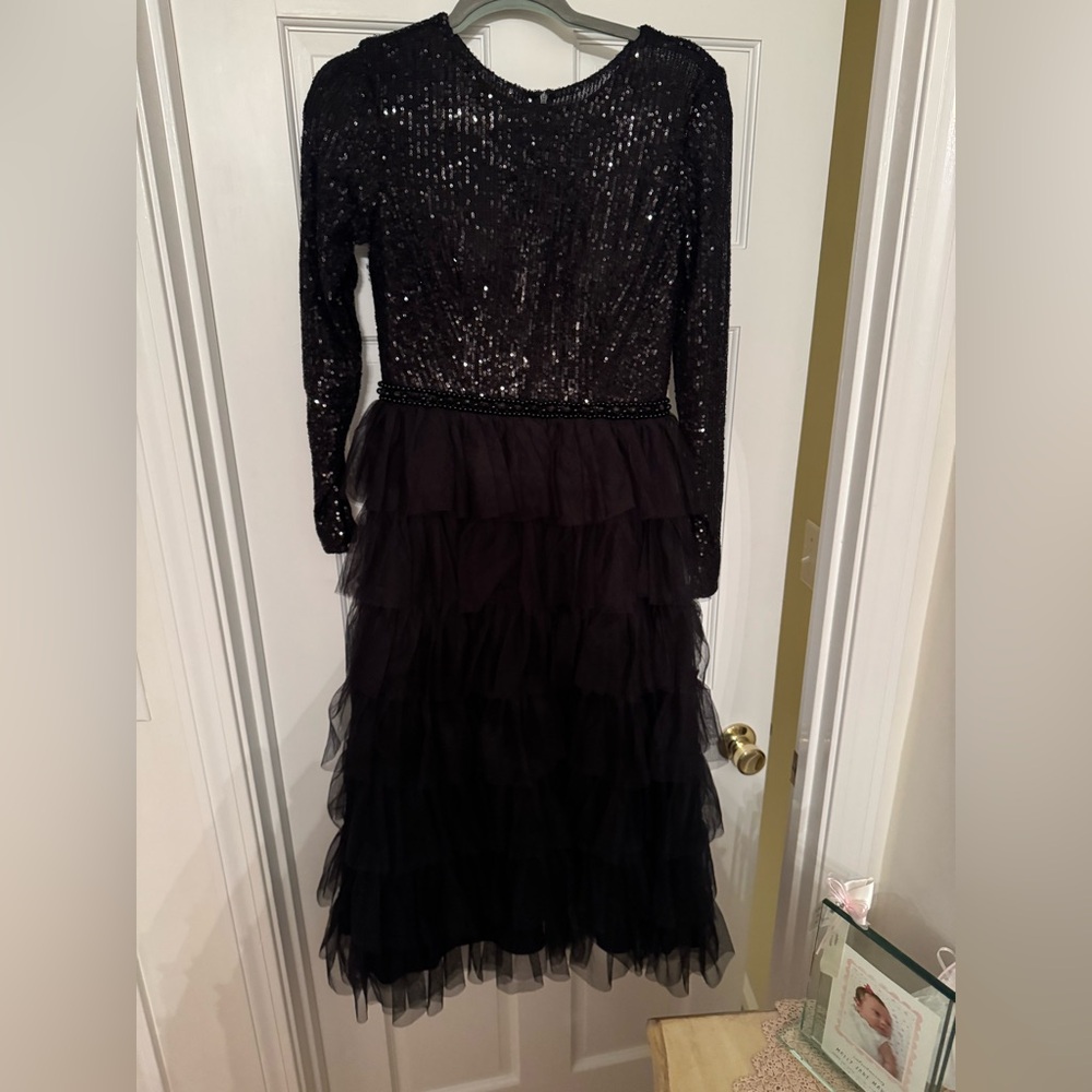 Black Sequin Dress